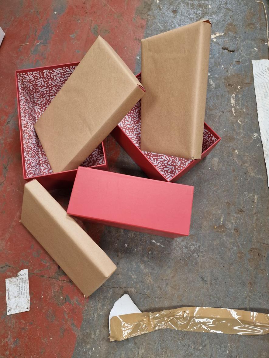 Present boxes that stack inside each other