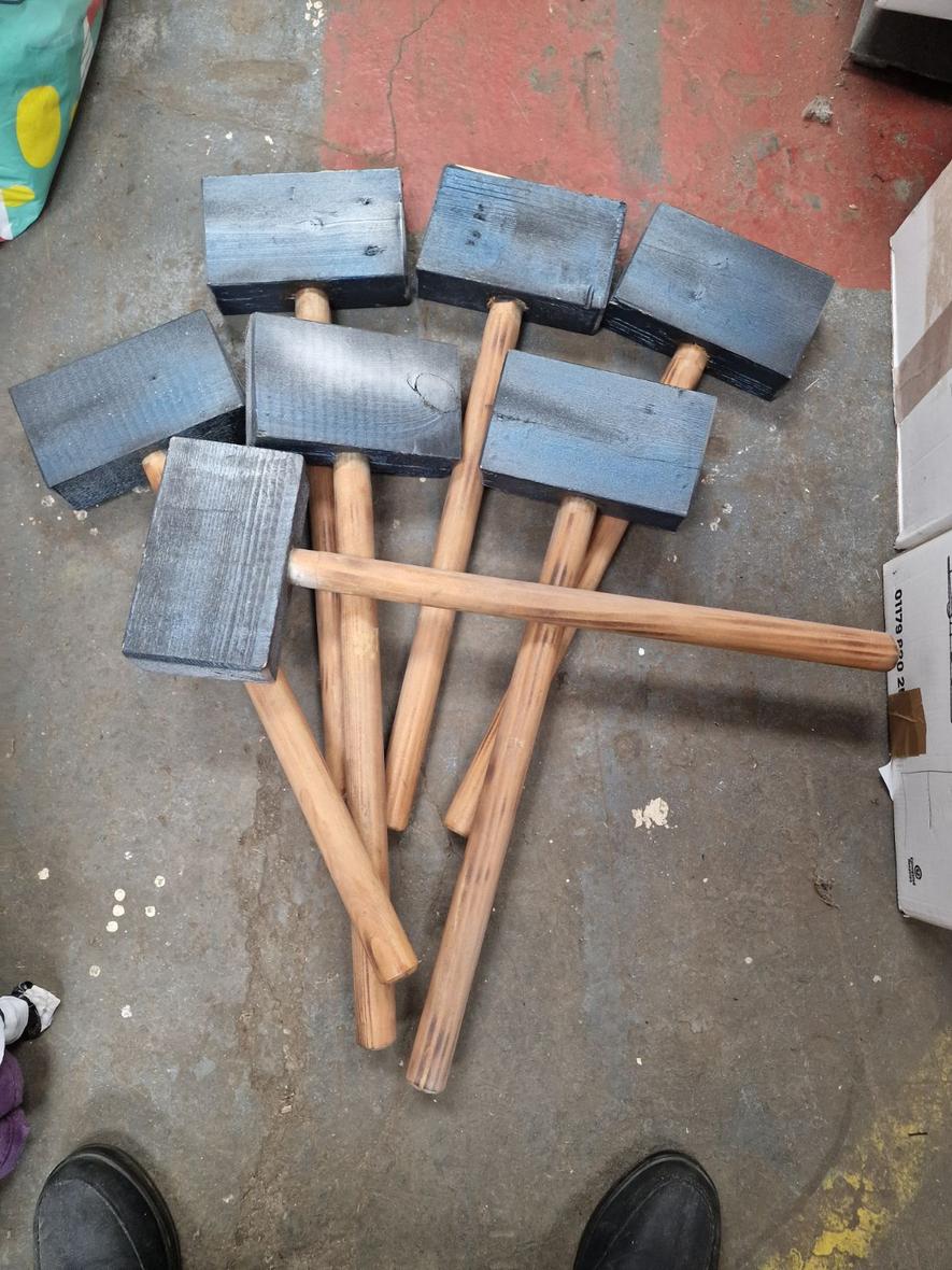 Wooden hammers